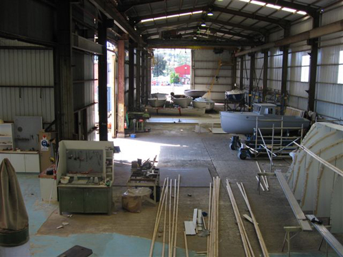 boat repair shed